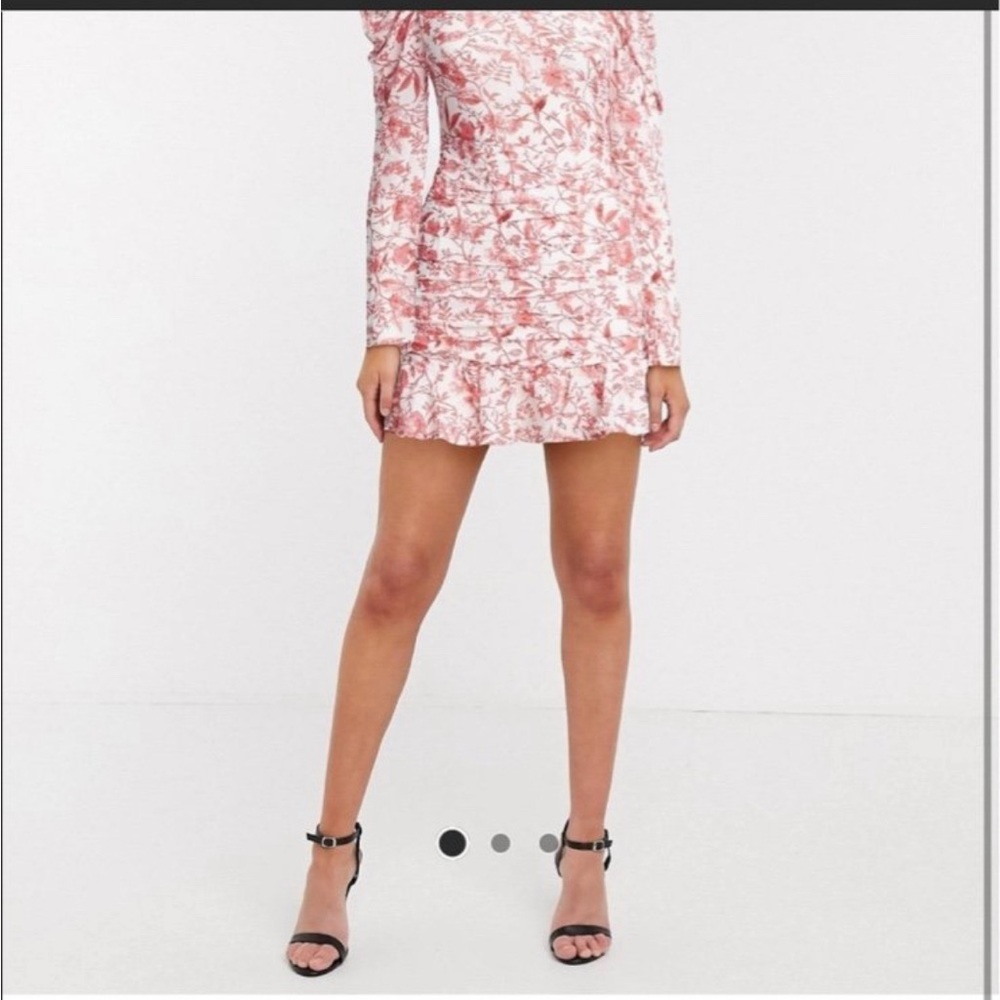 ASOS In The Style Open Back floral skater dress XS